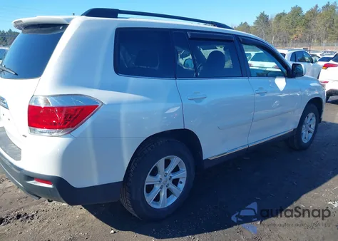 2013 Toyota Highlander Se V6 from USA, damaged, VIN 5TDBK3EH7DS261633